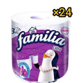 Familia 3 Ply Ultra Tissue Paper Scented Roll Purple - 24 Rolls